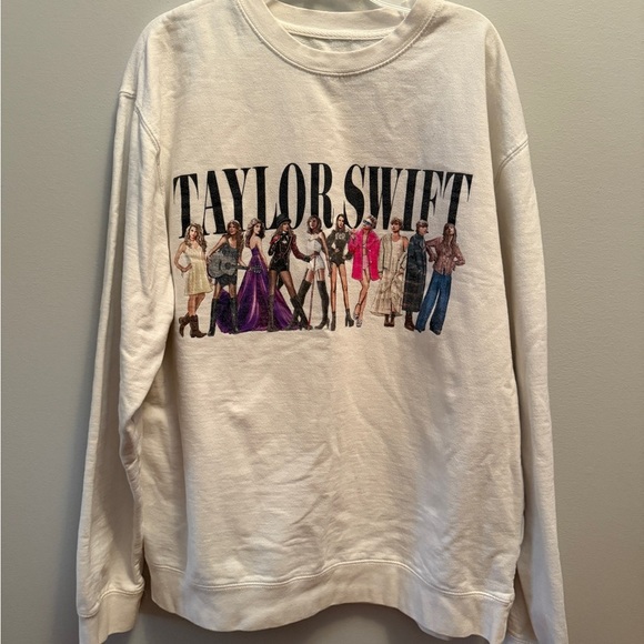 Taylor Swift Midnights Eras Graphic Sweatshirt Size Large - Picture 1 of 4